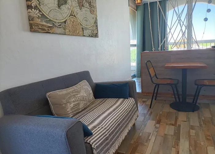 Le Sémaphore - studio climatisé, grande terrasse vue mer - parking, wifi